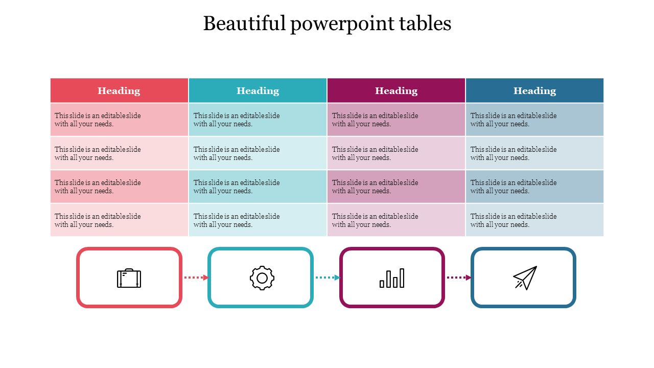 beautiful powerpoint tables